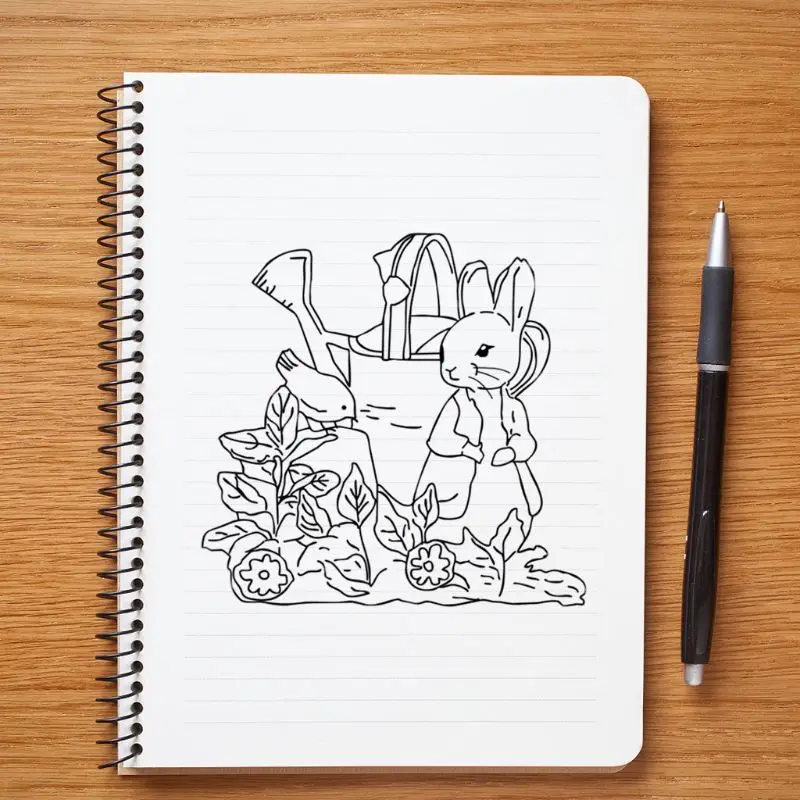 Пасхальный кролик полив цветов силиконовая прозрачная печать штамп сделай сам