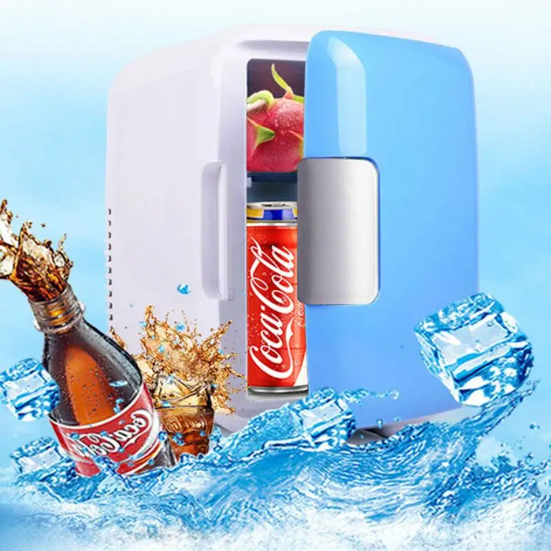 

12V 4L Portable Home Car Refrigerator Low Noise Car Mini Refrigerators Freezer Cooling Heating Box Fridge