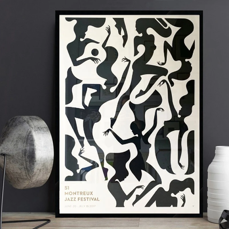 

Abstract Dancing Woman Canvas Painting Wall Art Nordic Posters and Prints Wall Pictures for Living Room Decoration Frameless