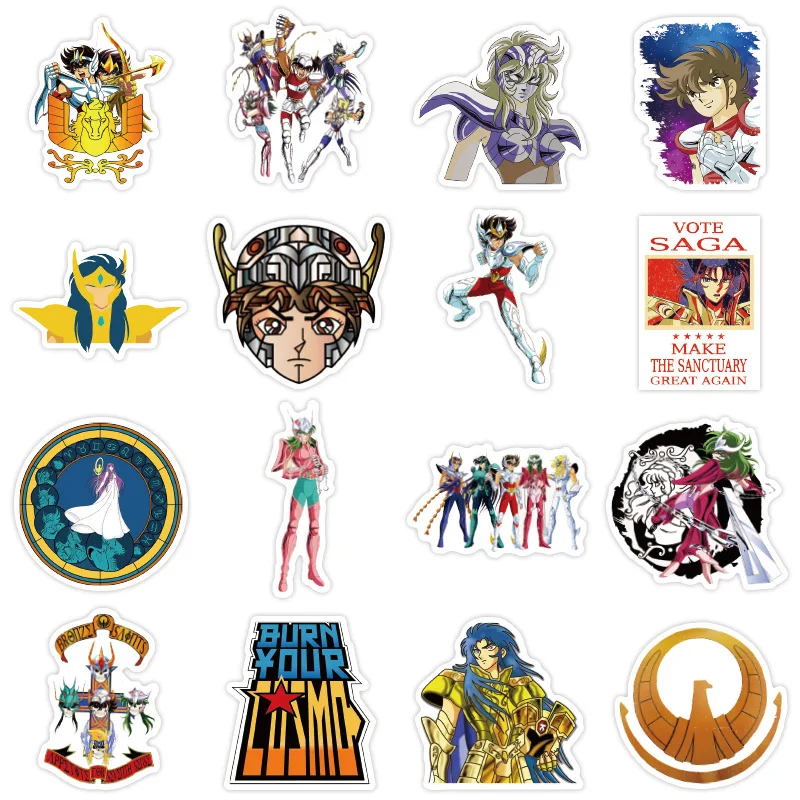 50 шт. аниме стикеры s Saint Seiya экшн для ноутбука чемодана скейтборда холодильника