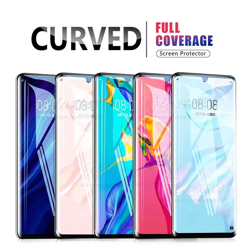 9D закаленное стекло для Huawei P30 lite Защитная пленка экрана huavei p 30 30p P30lite Полное