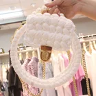 Акриловая прозрачная тканая сумка, вязаная вручную сумка, набор для рукоделия из шерсти, посылка ручного шитья