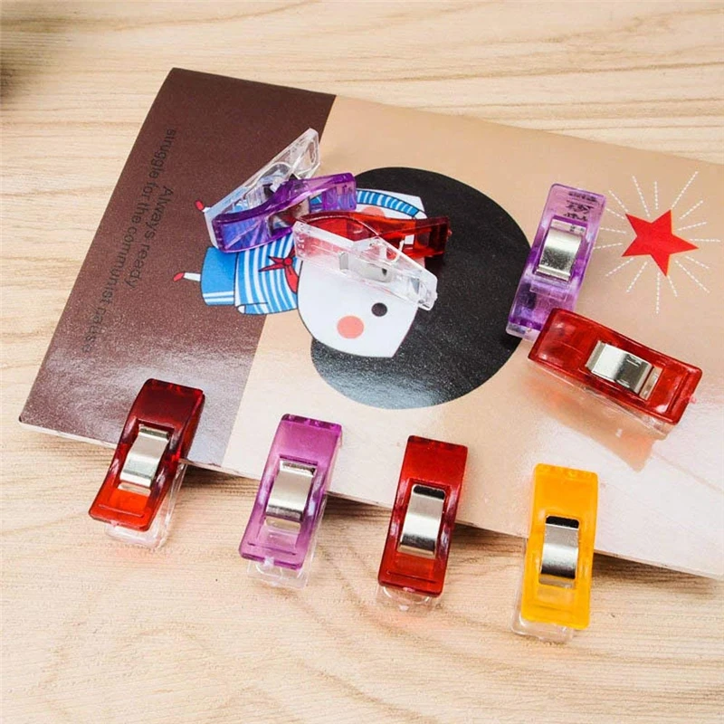 MIUSIE 100 шт. высококачественные разноцветные плетеные пластиковые зажимы для шитья