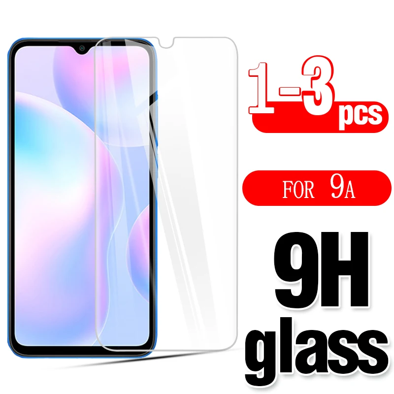 

3 шт./1 шт./лот Защитная стеклянная пленка для Xiaomi redmi 9a Защита экрана для redmi 9c Закаленное стекло пленка устойчивая к царапинам