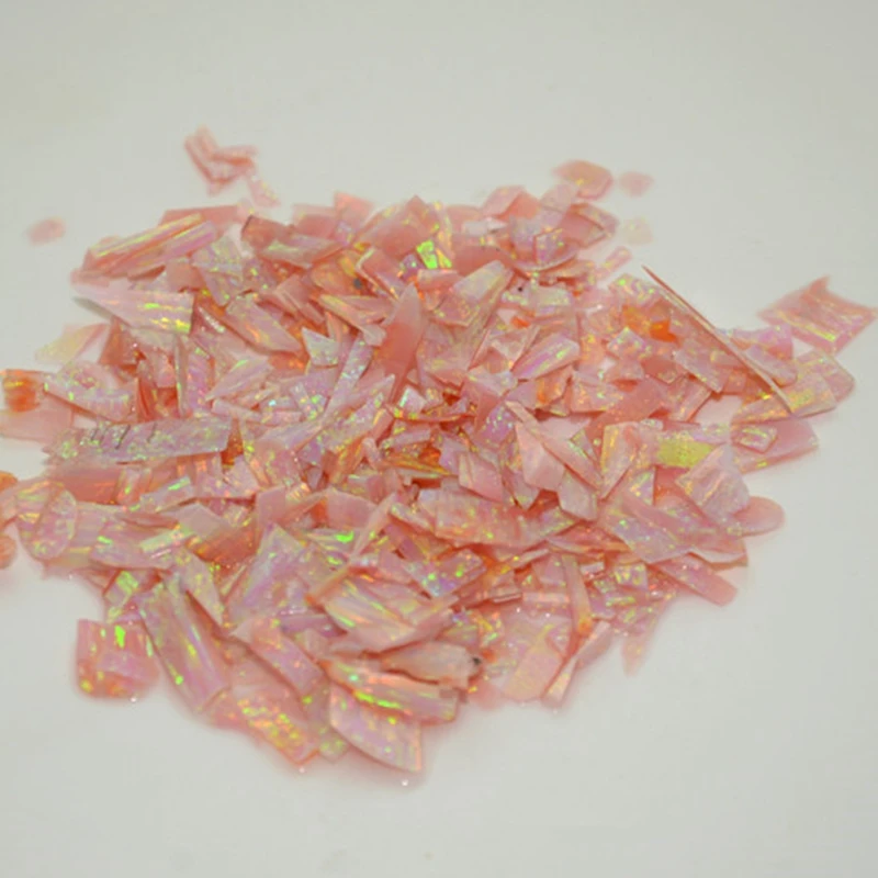 20 г/лот синтетический дробленый опал для искусственных ногтей синтетические