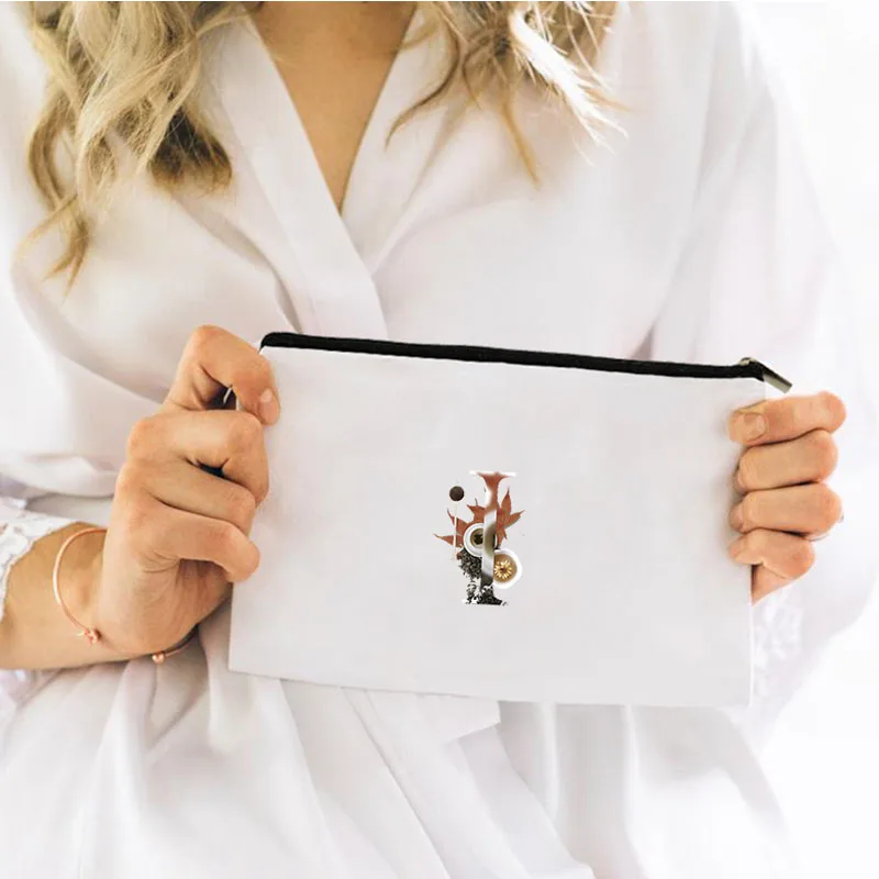 

Cosmetic Bag for Makeup 26 Letters Mini Bags Handbags Woman Free Shipping Pouch Women Kawaii Make Up Women's Travel Organizer