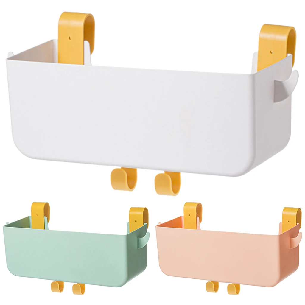 Подвесной органайзер для кровати с полкой для хранения, с 2 крючками и ящиком для комнат общежития, очков, мобильных телефонов и ключей на рельсах.