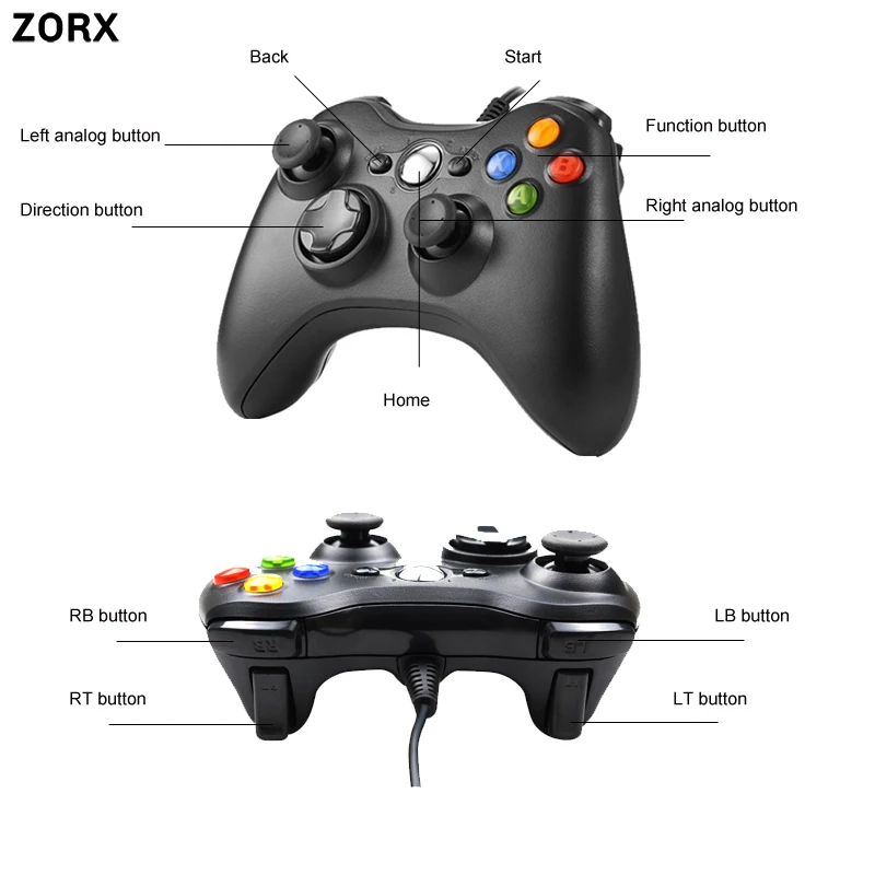 Джойстик для ПК геймпад For Windows 7/ 8/10 несовместим с Xbox 360 работа от USB | Электроника