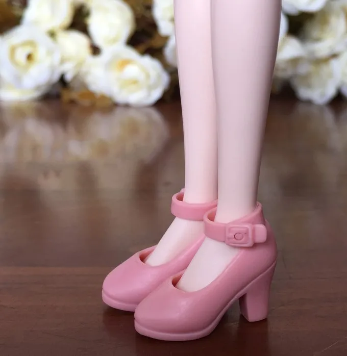 Новые белые розовые черные туфли на высоком каблуке кукольная обувь Blyth для 1/6