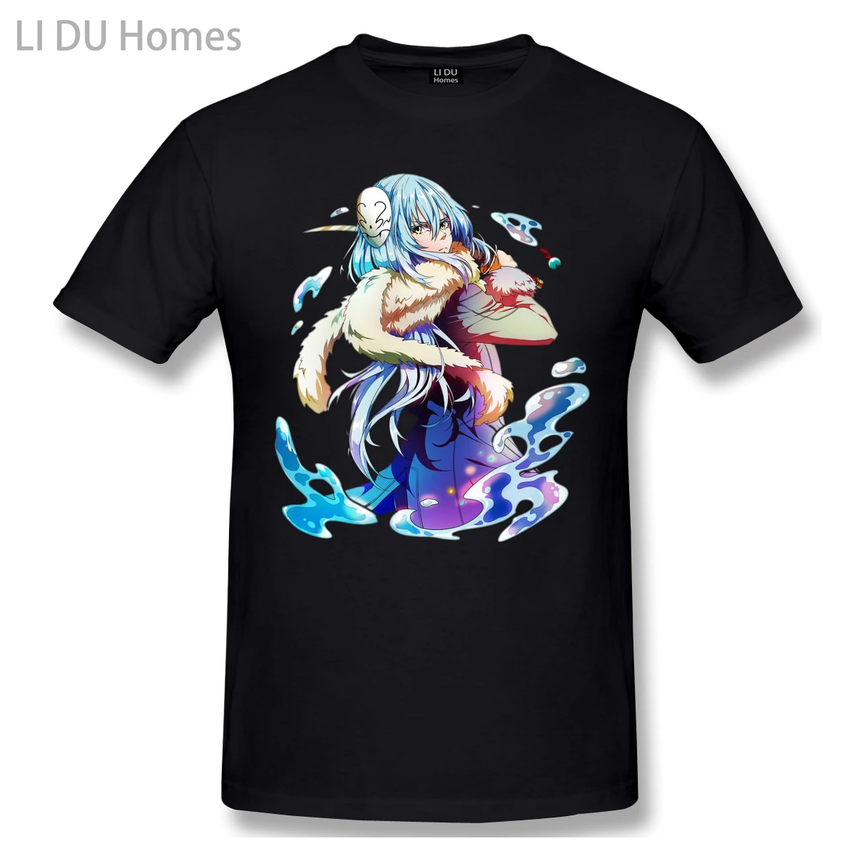

LIDU High Quality O-Neck 100 Cotton Rimuru Tempest Cool T-shirt That Time I Got Reincarnated as a Slime sleeve short