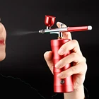 Мини воздушный компрессор в комплекте 0,3 ММ Аэрограф краскопульт Аэрограф для дизайна ногтей тату ремесло торт нано туман распылитель