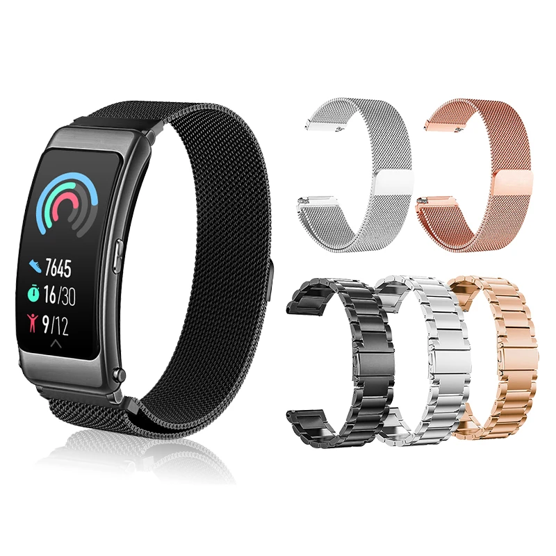 Ремешок сменный металлический для наручных часов браслет смарт huawei B6 ремешок hua