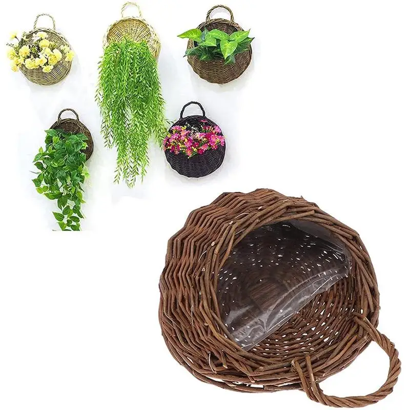 На стене настенный Цветочная корзина стены Плант горшок для суккулента хранения