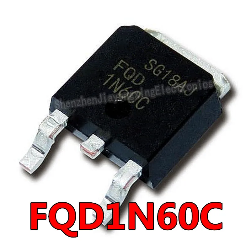10 шт./лот FQD1N60C 1N60 1A 600V TO-252 новинка оригинальная точечная распродажа | Электронные