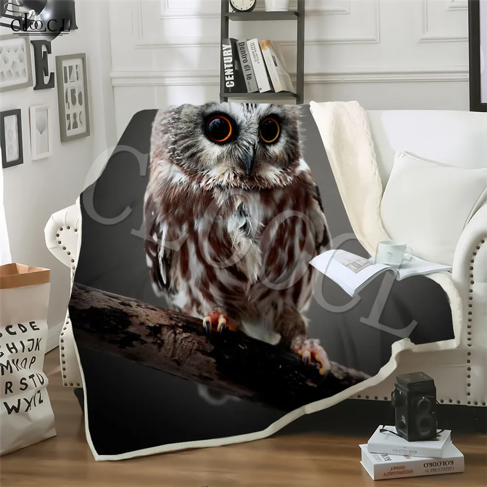 Одеяло с рисунком животных совы дорожное постельное белье покрывало 3D принтом