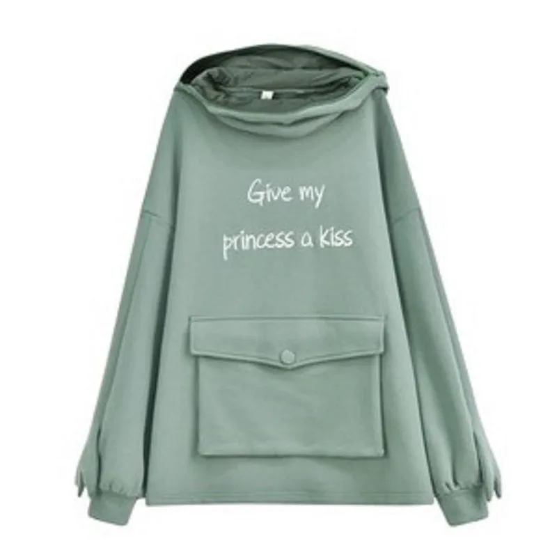 

Animal Hoodie Women Letter Print Long Sleeve Pullover Autumn FashionThick Plus Size Sweatshirt Harajuku Casual Hoodies New