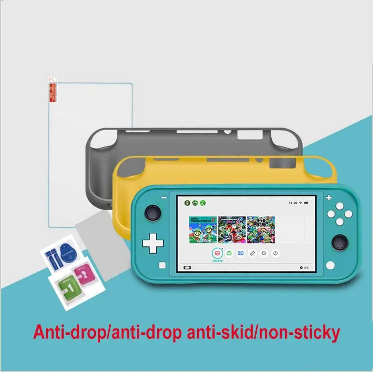 

3-in-1 Protective Shell Set Protective Cover Tempered Film Cleaning Kit Anti-drop Non-slip Shell