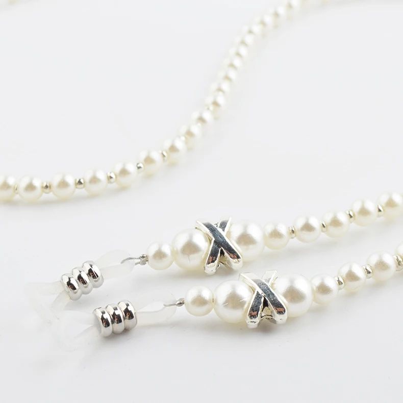 Белый Бисерный шнур для очков стеклянный ремешок чтения держатель красный очки