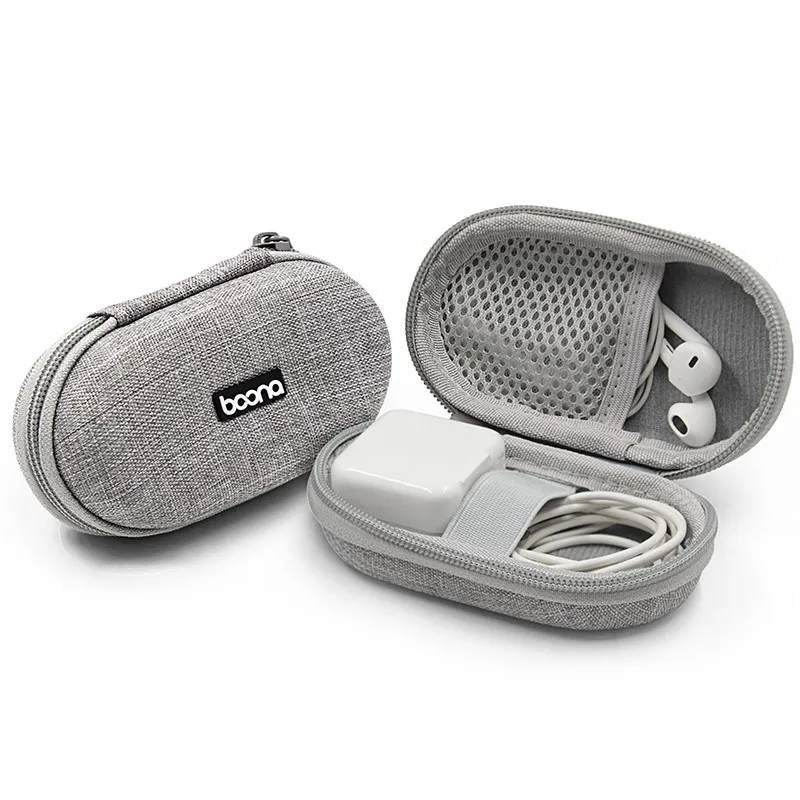 

Mini Headphone Case Bag Earphone Earbuds Box Storage for Memory Card Headset USB Cable Charger Organizer Storage Bag