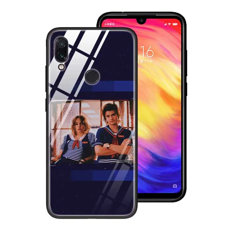 Чехол из закаленного стекла для Red mi 7 8A Note6 7 8 K20 K20 Pro, задняя крышка для Xiaomi mi A3 CC9E CC9, силиконовый край, чехол для чужих вещей