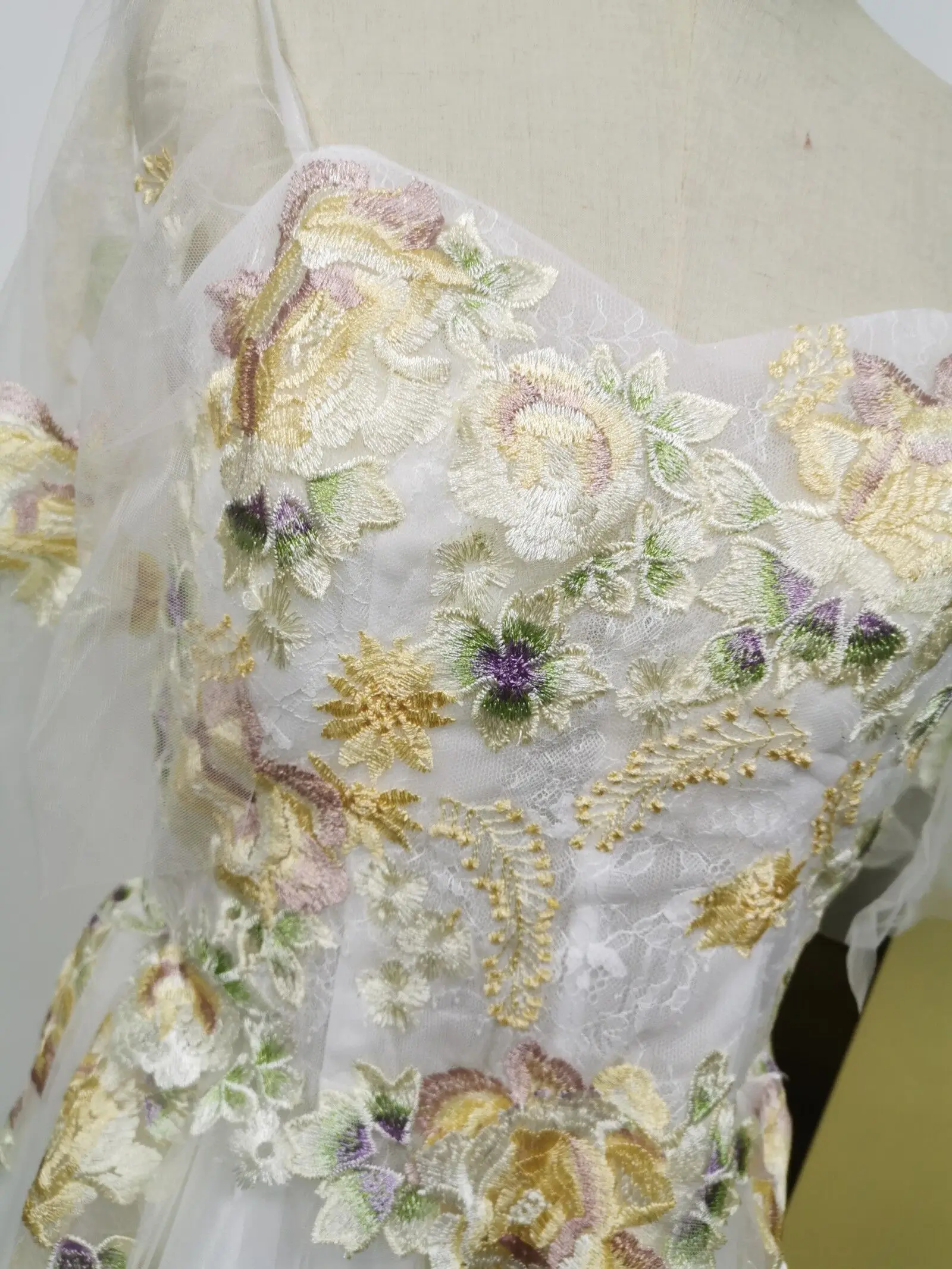 Это свадебное платье YiiYa, Белое Бальное платье в пол с квадратным воротником, Длинные вечерние платья на заказ, большие размеры, свадебное платье es E289