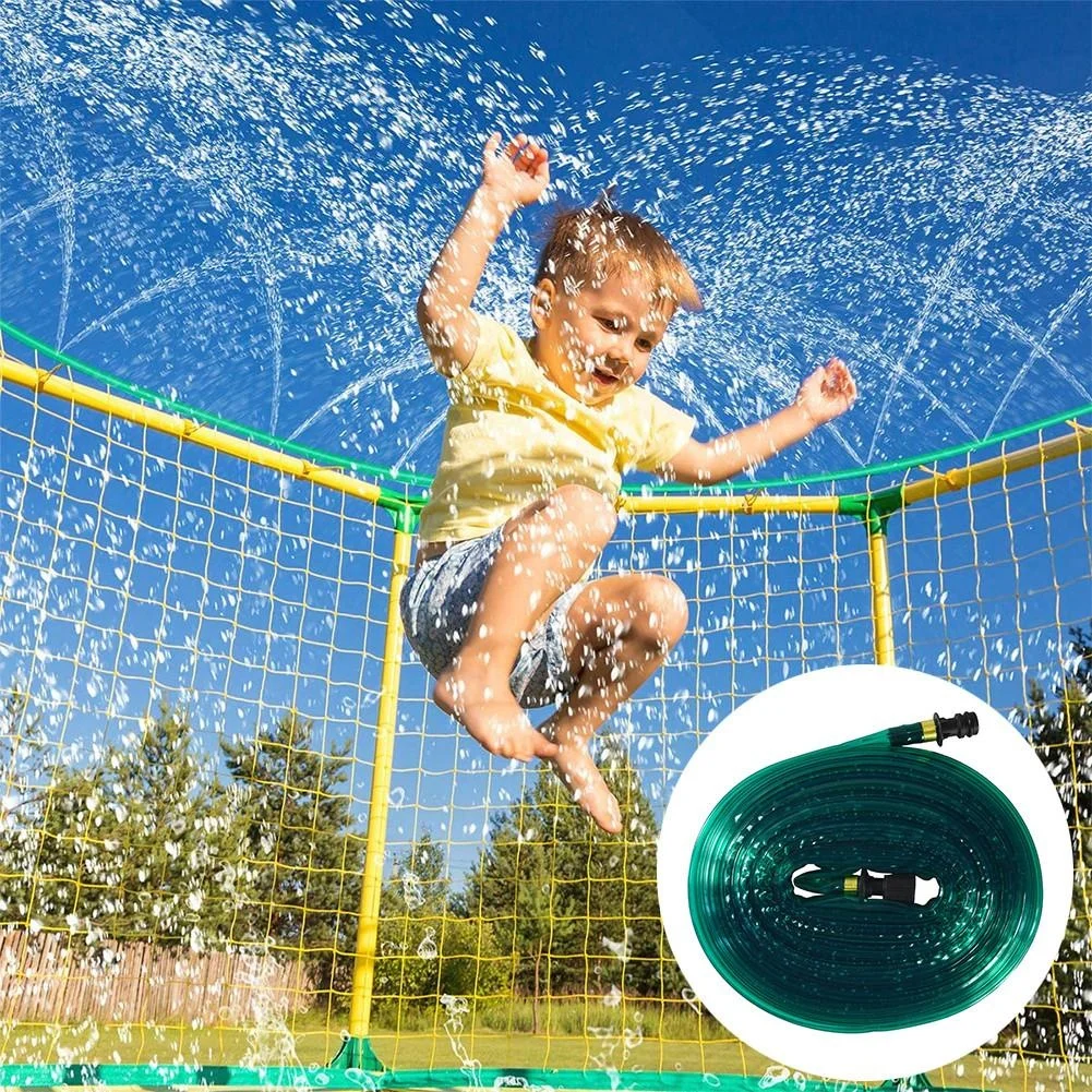 2.5/7.5M Trampoline Water Sprinkler Fun Durable Outdoor Summer Water Games Toy Trampoline Sprinkler For Children juegos de agua trampoline sprinkler outdoor kids water sprinkler summer water fun for kids yard trampoline sprinkler hose