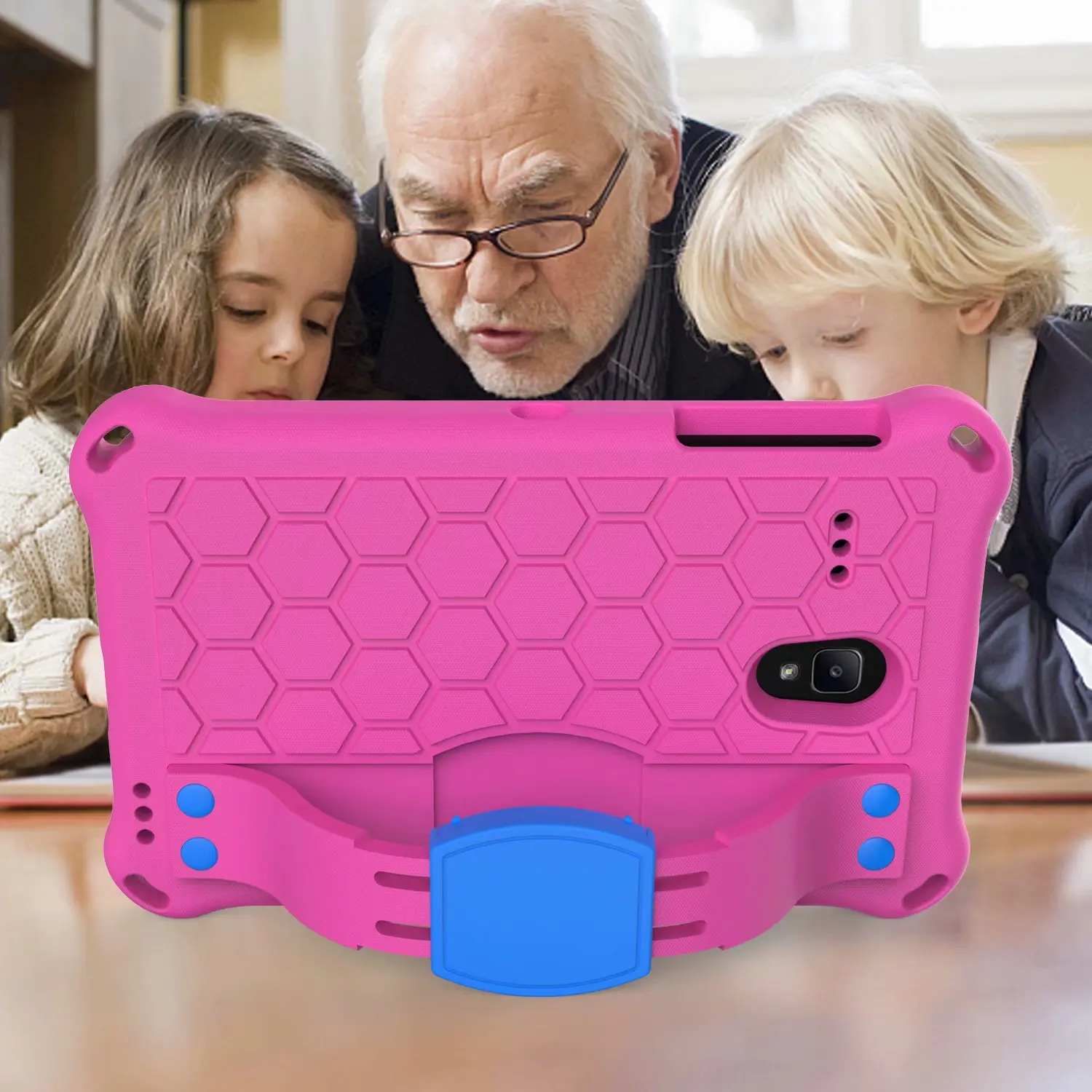 Детский защитный чехол подставка EVA с ремешком на плечо для Samsung Galaxy Tab A 8 0 T380 T385 2017