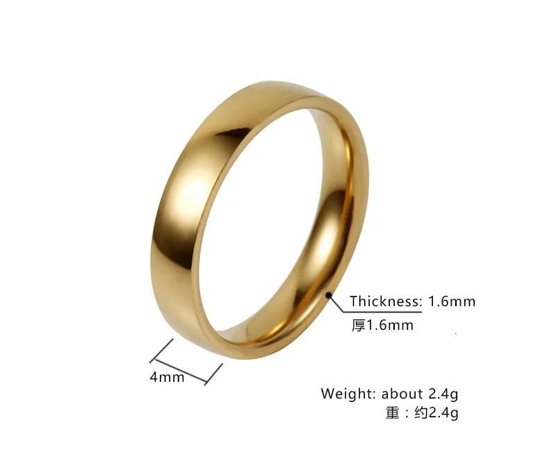 Парное кольцо из тонкой титановой стали серебристого цвета 1 мм | Украшения и