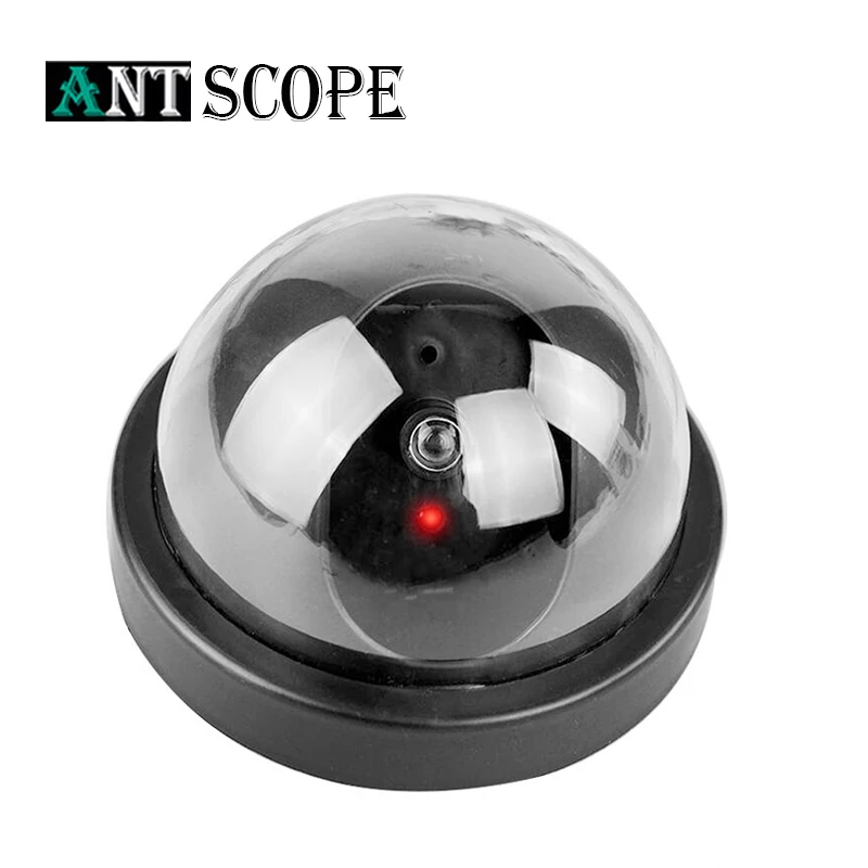 Antscope домашняя охранная наружная CCTV камера поддельная манекеновая камера видеонаблюдения купольная мини-манекеновая камера с светодиодный светильник black30