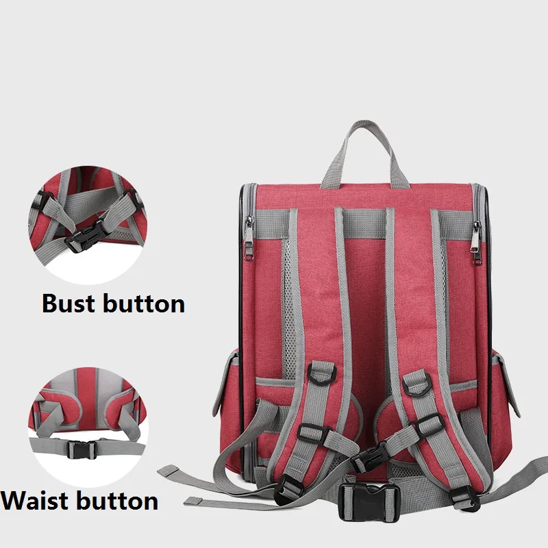 

Pet Cat Carrier Backpack Bag Space Breathable Handbag Puppy Outdoor Travel Double Shoulder Bag Small Dogs Cats Portable Handbag