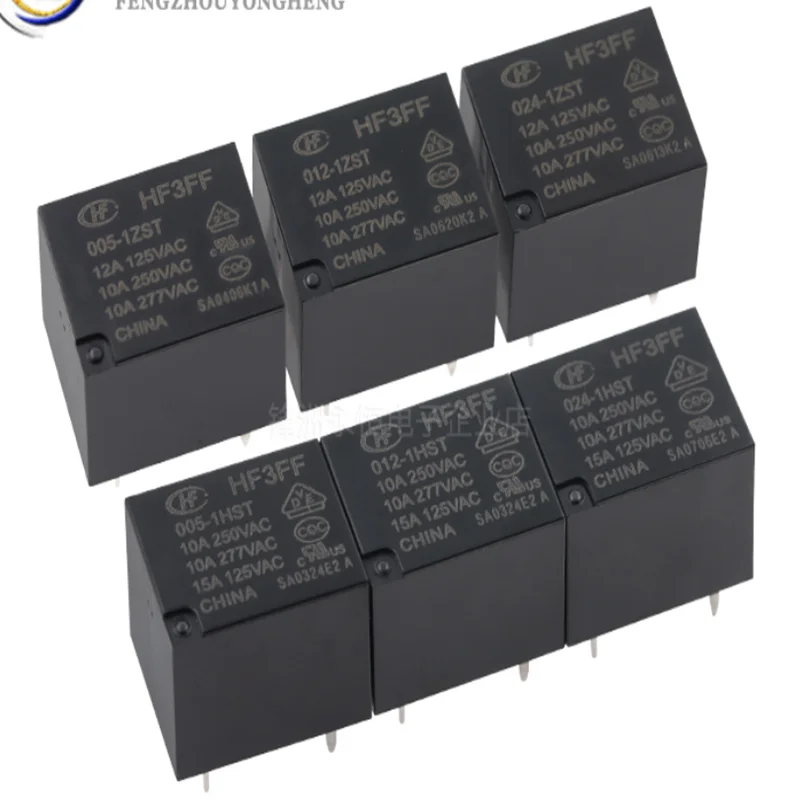 5 шт./лот HF- JQC-3FF-5 005 9 009 12 012 24 024 VDC -1ZS 1HS Hongfa Relay