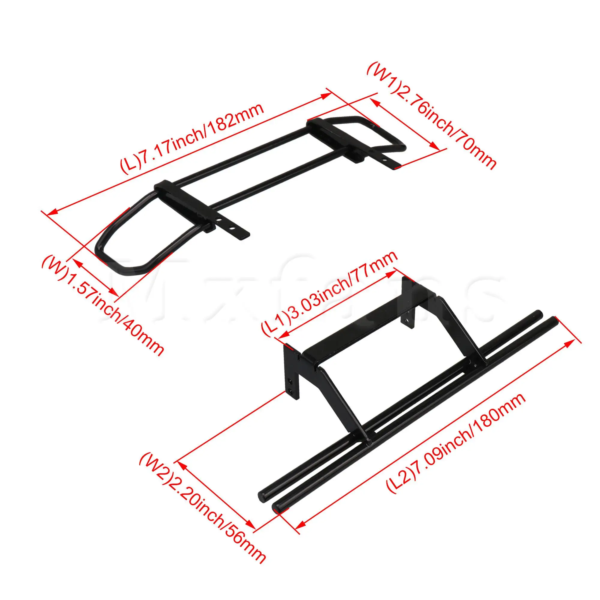 

Mxfans TRX4 Front Rear Bumper Accessory Replacement for TRAX4 RC Climbing Car
