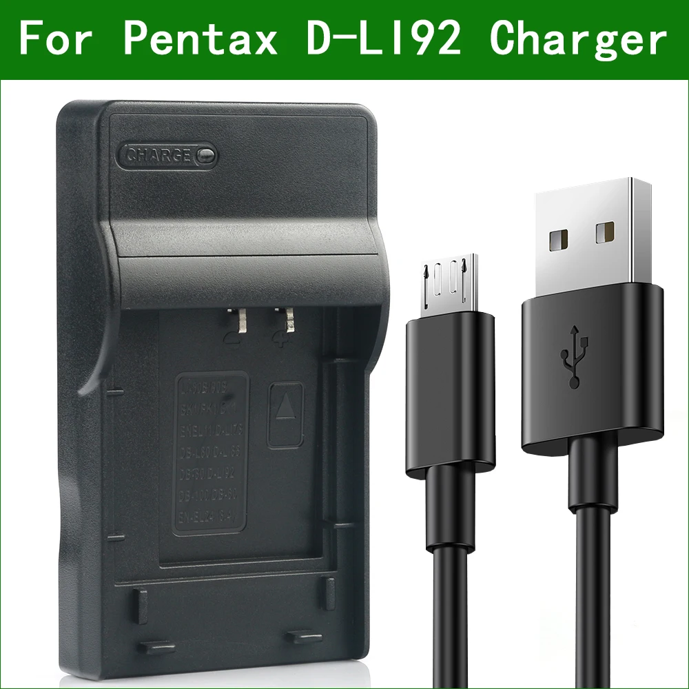 

Зарядное устройство для цифровой камеры для Pentax Optio D-LI92 RZ10 RZ18 RX18
