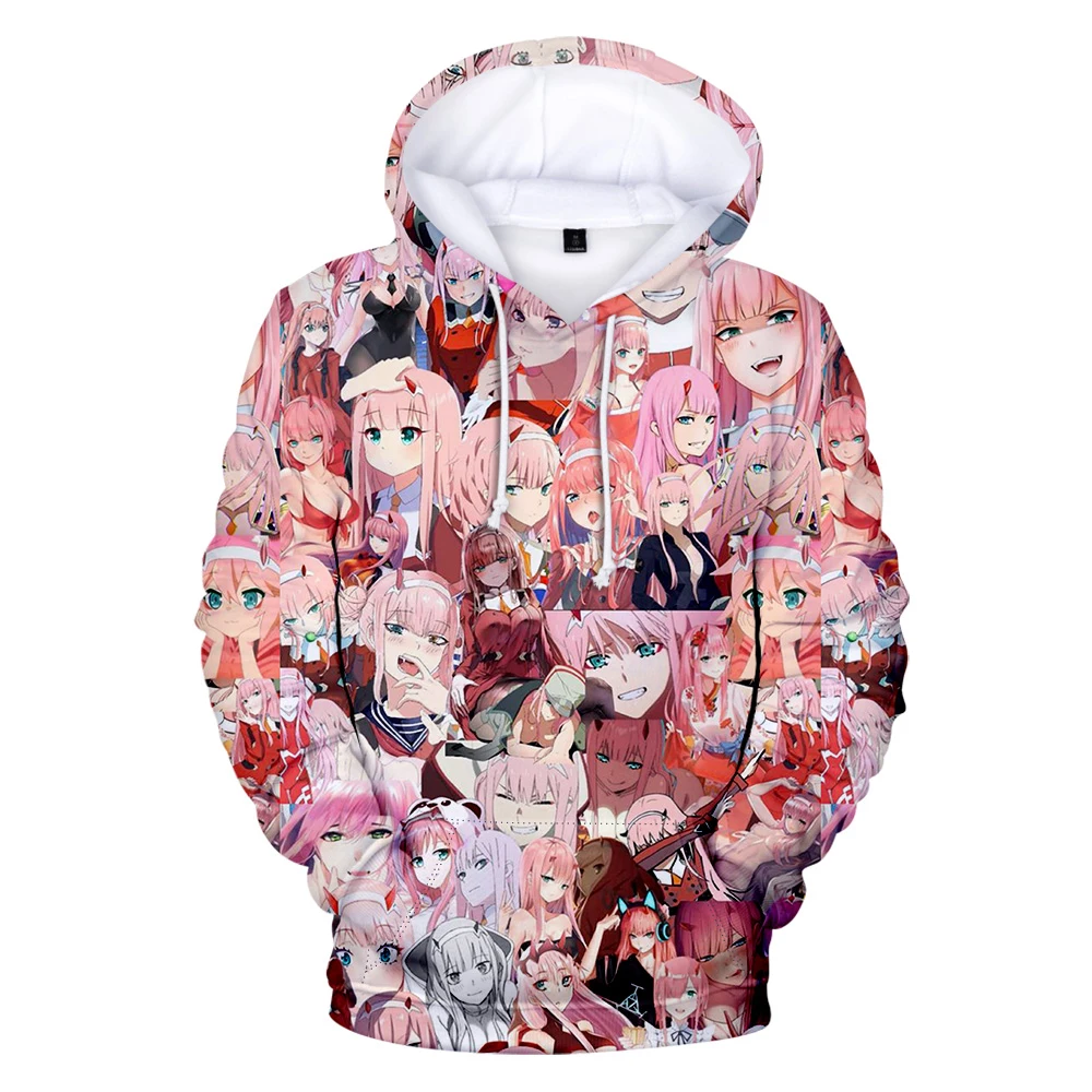 

Novelty DARLING in the FRANXX 3D Hoodie Sweatshirt Men/Women Pullovers ZERO TWO Hoodies Boy/girl Sweatshirt Oversize Clothes