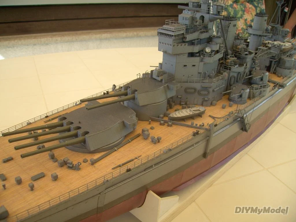 DIYMyModeI-rompecabezas del rey brit&aacute;nico de George V, battleship, bricolaje, artesanal, modelo de papel, juguete hecho a mano, regalo, utillaje de pel&iacute;cula-2