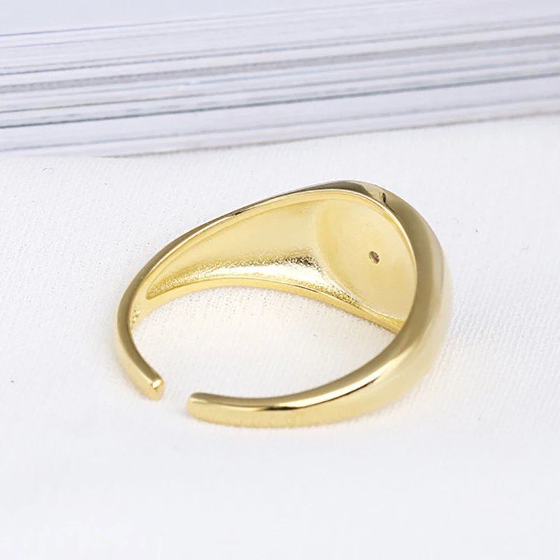 Новое поступление оригинальное открытое серебряное женское кольцо в форме
