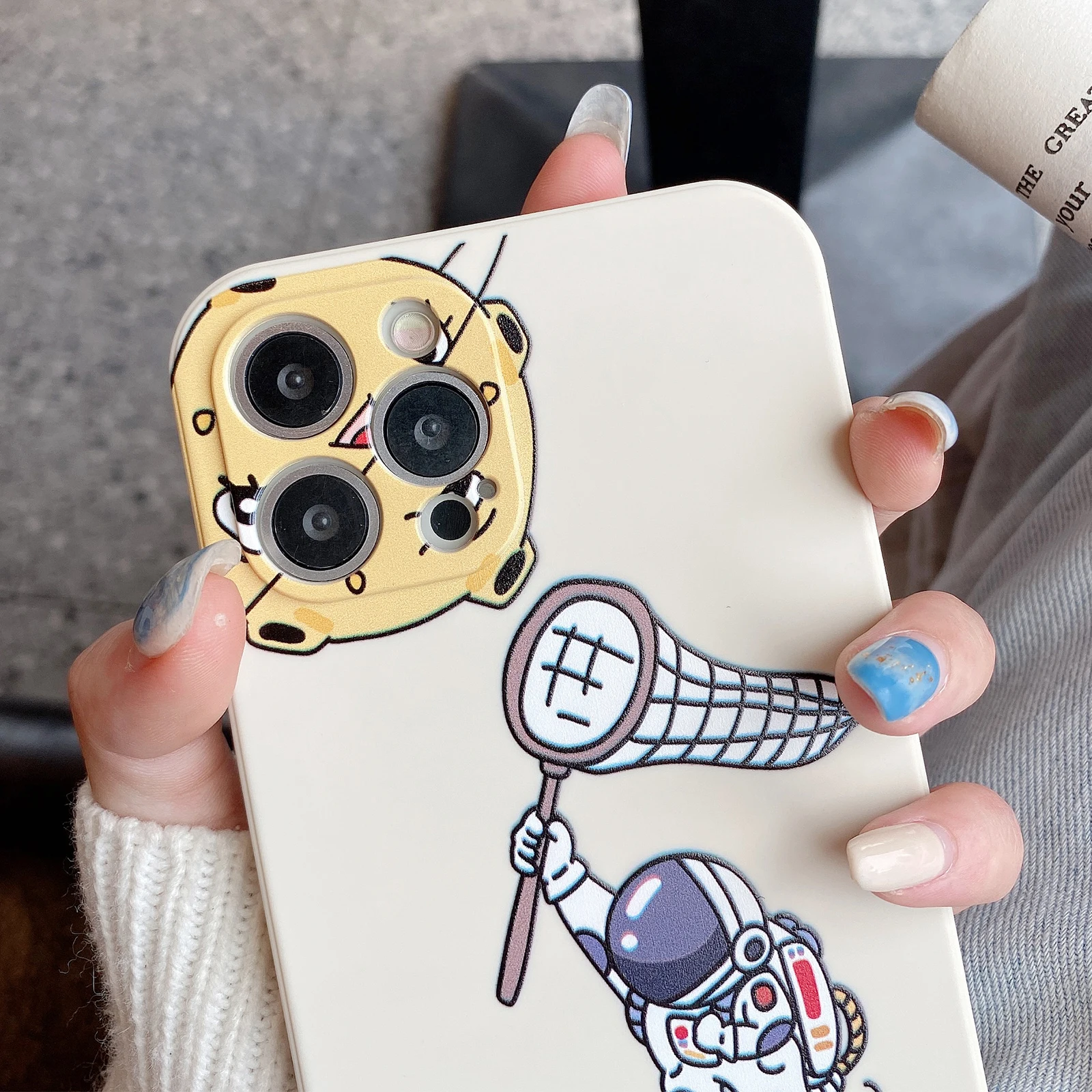 Чехол для iPhone 13 Pro Max чехол телефона с милым астронавтом планетой 11 12 XS XR X 8 7 Plus из