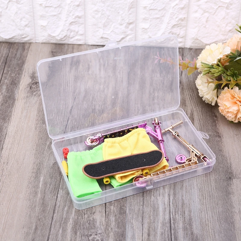 

1Set Mini Finger Model Set Kids Toy Finger Scooter Skateboard Kit DIY Fingerboard with Assembly Wheels Finger Toy Box DXAD