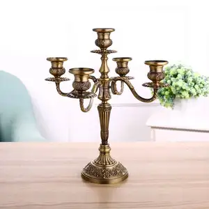 new bronze candelabra metal 5 arms3 arms candle holders wedding decoration candlesticks event candle stand table centerpiece free global shipping