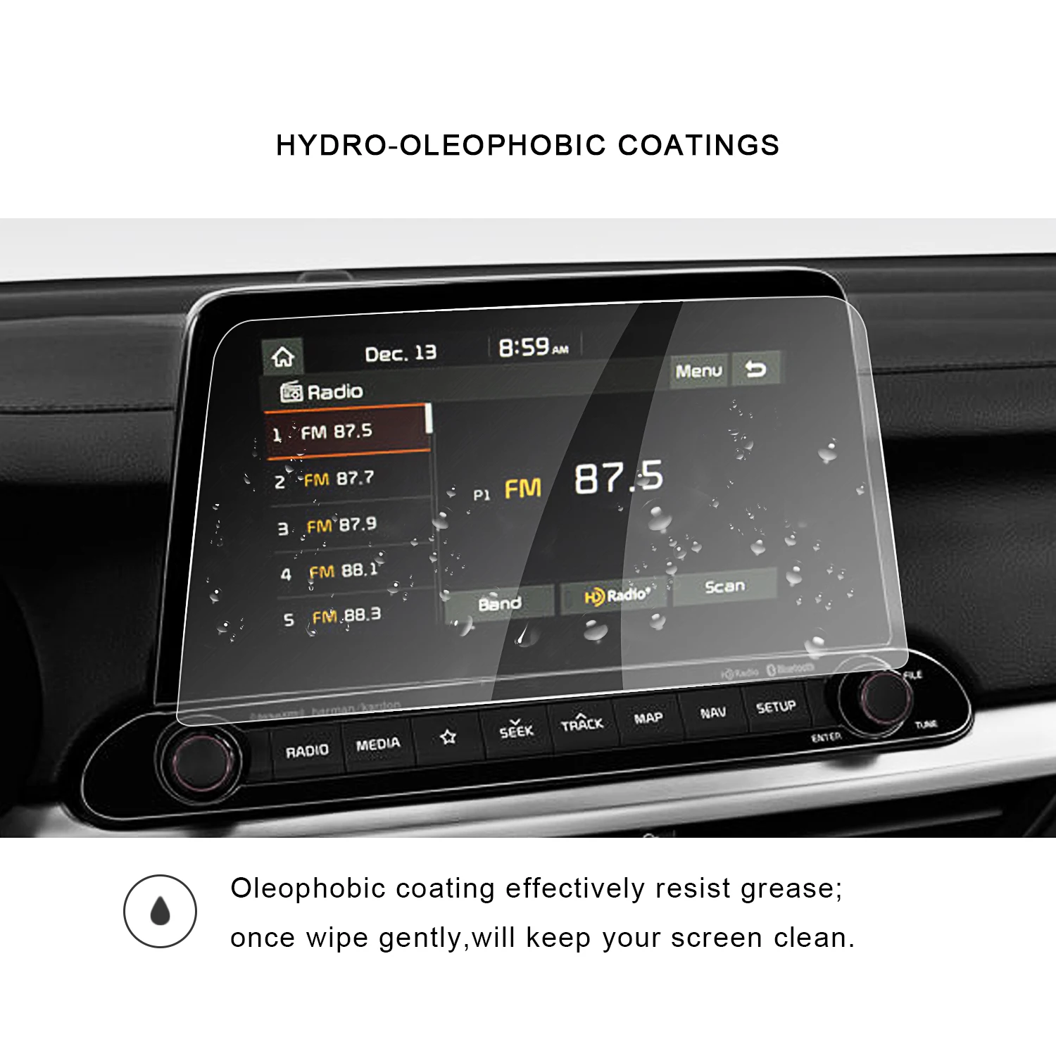 ruiya for fortestinger 2019 8 inch car navigation touch display screen protector auto interior accessories tempered glass film free global shipping