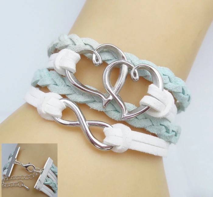 Новинка модные Многослойные браслеты из сплава темперамент бесконечности дикие
