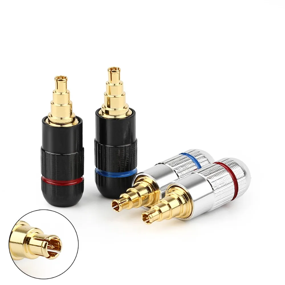 2 пары для наушников IE40 Pro HiFi штекер сделай сам алюминиевый сплав припой кабель