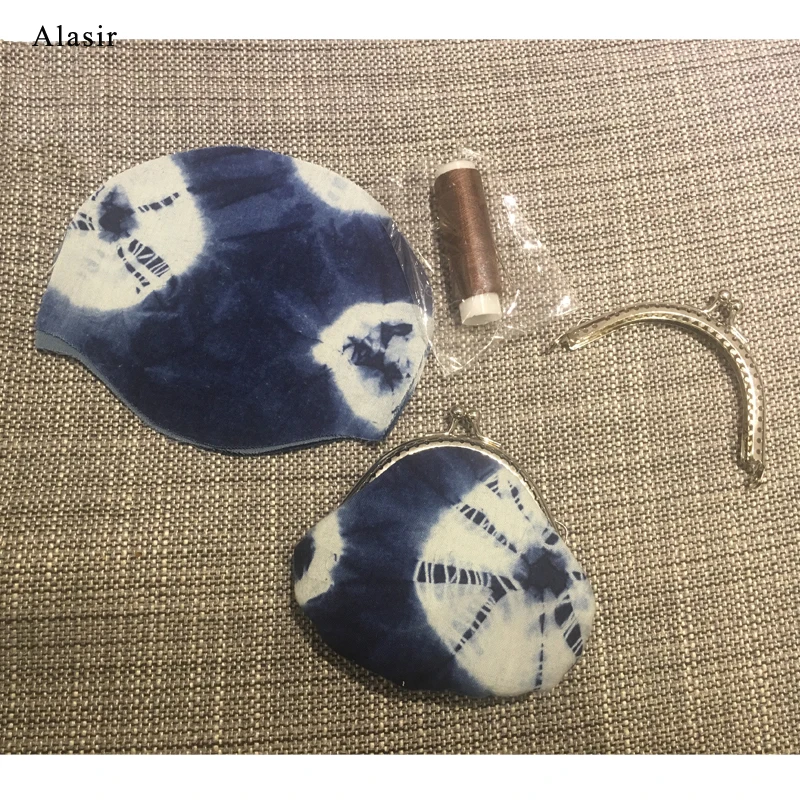 Сумка в рамку Alasir синяя окрашенная ручная работа материал сумка китайское