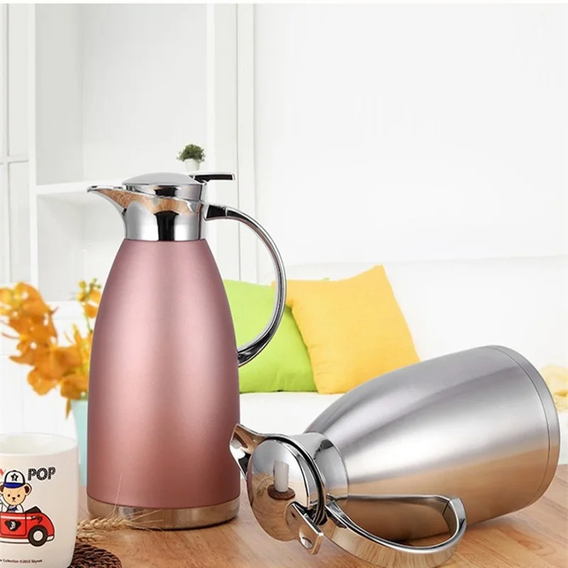 

304 Stainless Steel Insulation Vacuum Thermo Water Jug Double Layer Insulated Vacuum Bottle Coffee Tea Kettle Pot Home Office