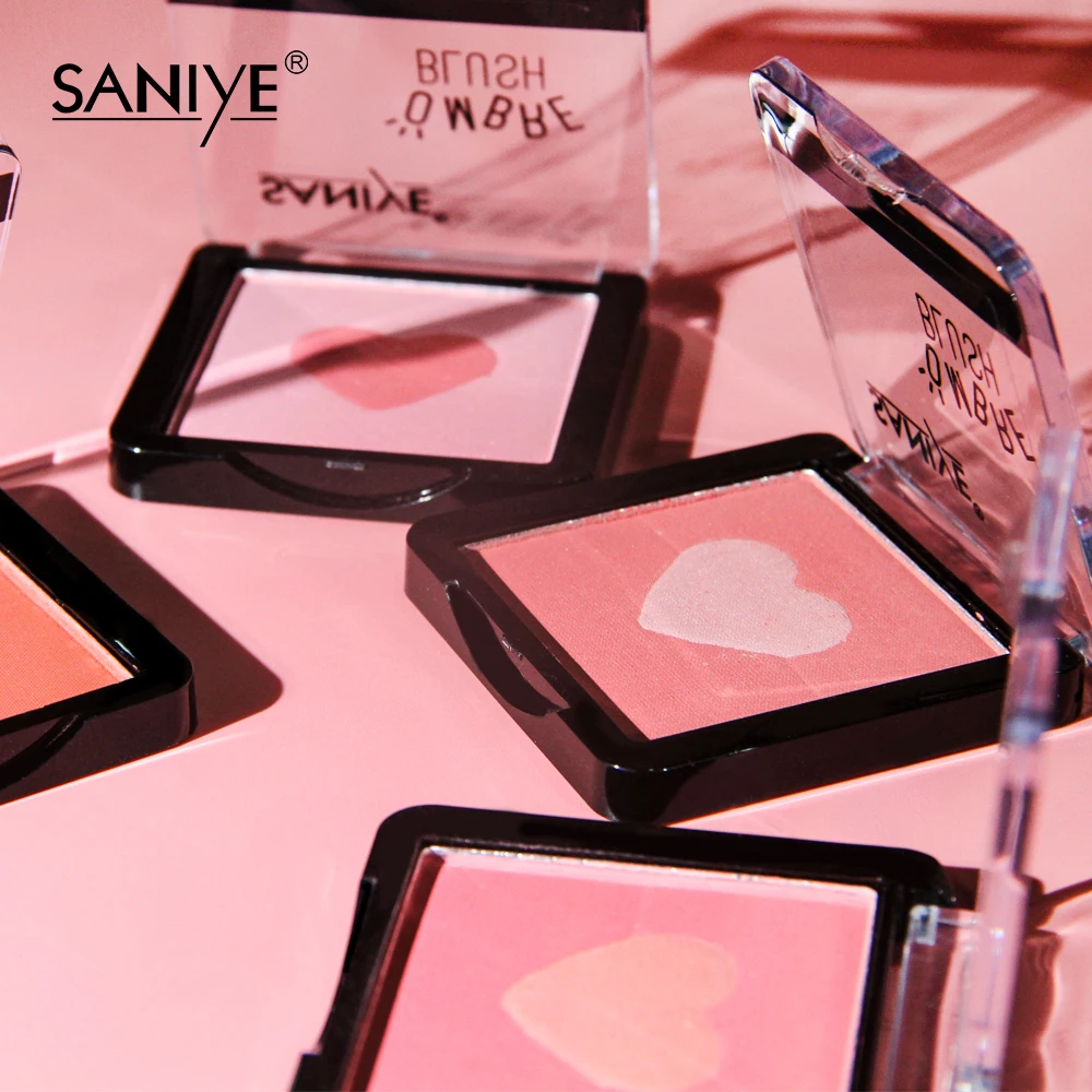 SANIYE профессиональная палитра румян для лица 4 цветов минеральная пигментная