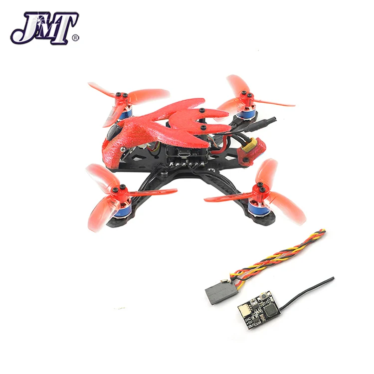 DIY гоночный Дрон 135 мм бесщеточный FPV 2S мини F4 Контроллер полета XT1104-7500KV Flysky FS I6 пульт дистанционного управления RC Квадрокоптер - Color: BNF With Receiver