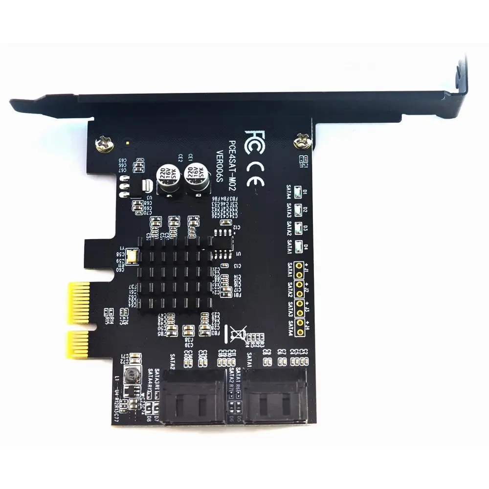 Плата расширения SATA3.0 на PCI E 4 порта 6 ГБ|Платы расширения| |