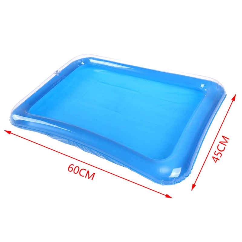

1pc Dynamic Sand Tray Indoor Magic Play Sand Children Toys Plastic Mobile Table Space Inflatable Accessories 60*45cm