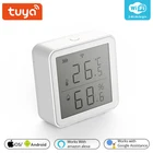 Датчик температуры и влажности Tuya с Wi-Fi, гигрометр, термометр с дисплеем, умный дом, совместим с Alexa Google Home