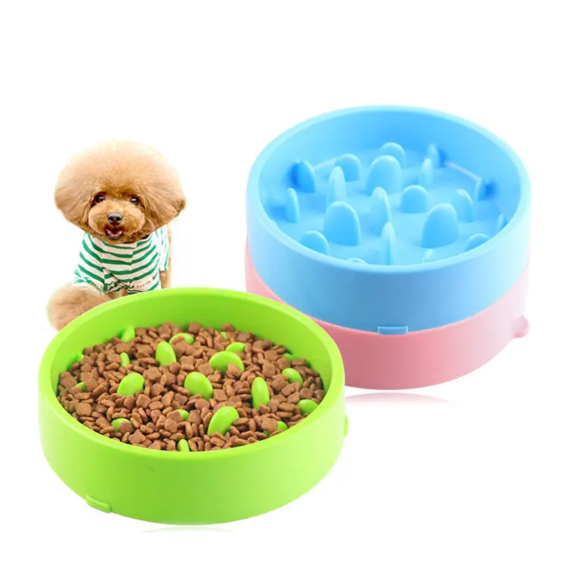 

Pet Dog Feeding Food Bowls Puppy Slow Down Eating Feeder Dish Bowl Prevent Obesity Pet Dogs Supplies Dropshipping